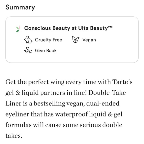 💄HP!💄Tarte Double Take Liquid & Gel Liner in Black - Picture 8 of 13